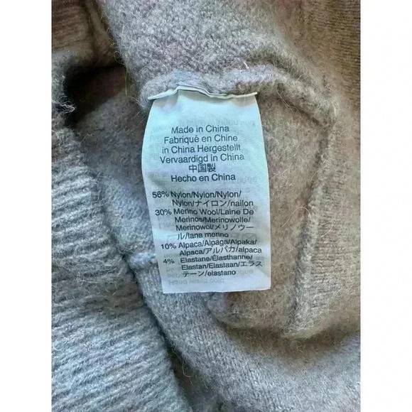 Women's Madewell Wrap Front Pullover Sweater Heatherd Boysenberry Size Medium - Picture 5 of 6